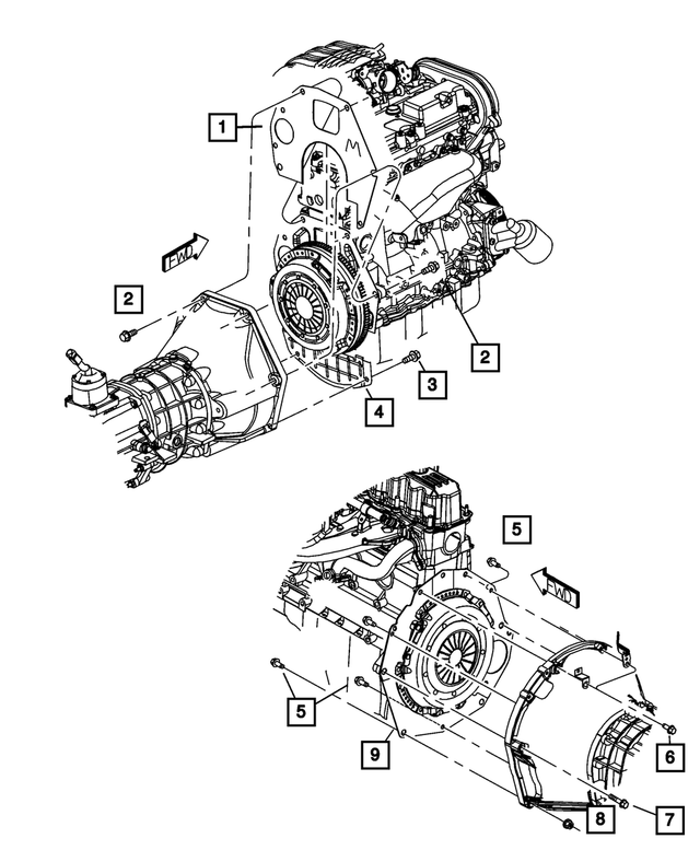 53004473 - Clutch: Clutch Housing Spacer for Mopar Image