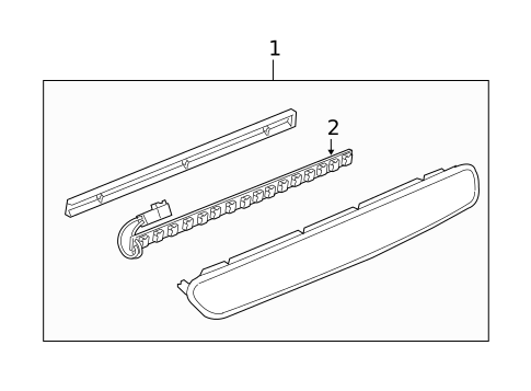 High Mounted Stop Lamp for 2007 Saab 9-3 #1