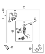 68732592AA - Brakes: Non Adjustable Pedal Assembly for Mopar Image