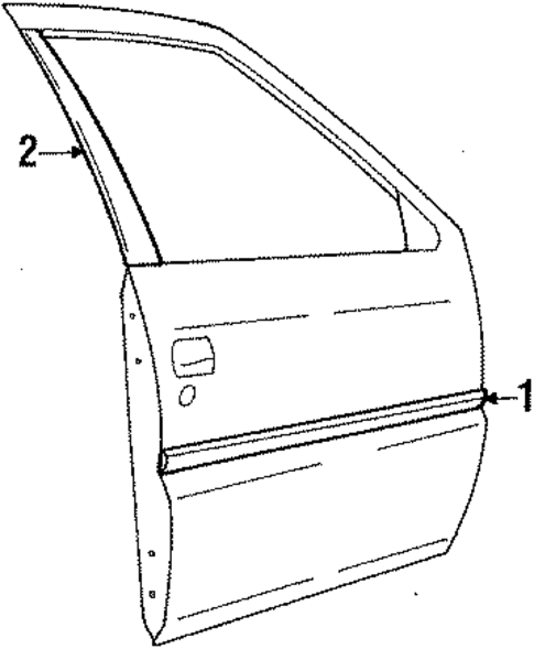 Door & Components for 1989 Isuzu Impulse #0