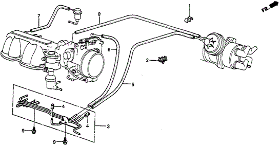 Fuel Tubing (PGM-FI) for 1986 Honda Civic #0