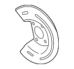 21993755 - Brakes: Splash Shield for Buick: Lucerne | Cadillac: DTS Image