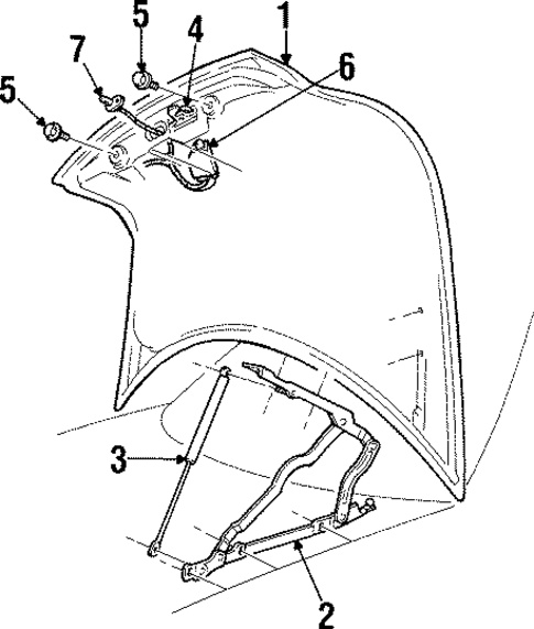 Trunk for 1999 Cadillac Catera #0