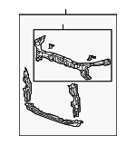 60400TL1G10ZZ - Body: Radiator Support for Acura Image