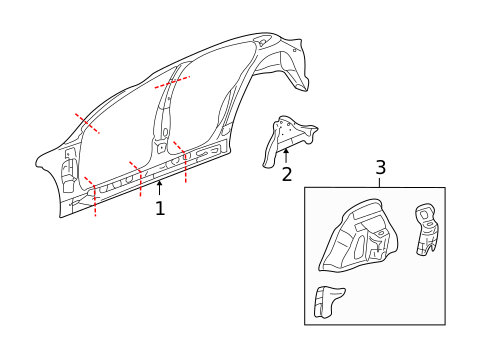 Inner Components for 2001 Pontiac Bonneville #0