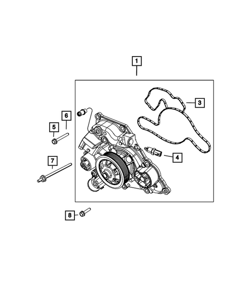 Water Pump and Related Parts for 2025 Dodge Durango #0