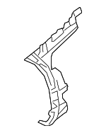 2538800512 - Body: Side Retainer for Mercedes-Benz: GLC 300, GLC 350e, GLC 43 AMG&amp;reg;, GLC 63 AMG&amp;reg; Image image