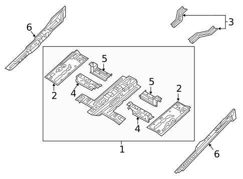 Floor & Rails for 2015 Ram ProMaster City #0
