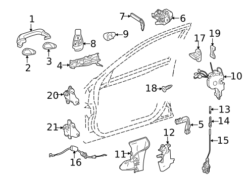 Lock & Hardware for 2002 Mercedes-Benz CLK430 #2