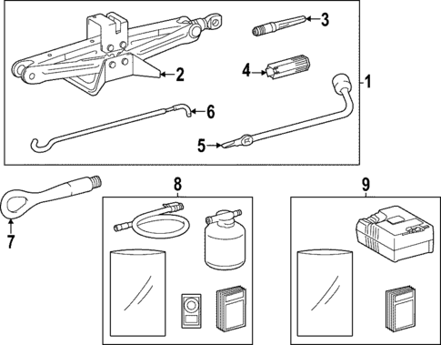 Jack & Components for 2025 Toyota bZ4X | Brantford Toyota Parts
