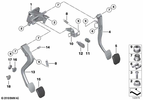 Pedals for 2005 BMW M3 #0