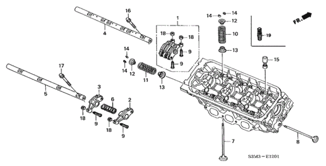 Valve - Rocker Arm (RR.) for 2001 Acura CL #0
