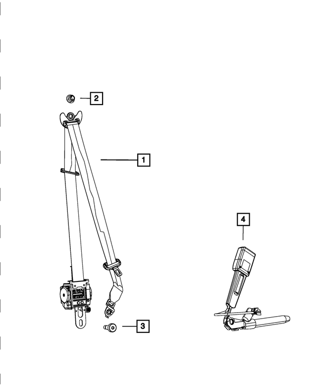 1SG571R5AK - Restraints: Front Seat Belt, Left for Mopar Image