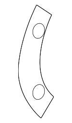 33207572719 - Suspension: Axle Assembly Reinforcement for BMW: 540i, 545i, 550i, 645Ci, 650i, 740i, 740iL, 745i, 745Li, 750i, 750Li, 840Ci, 850Ci, 850i, M3, M6, X5, Z3, Z4 Image