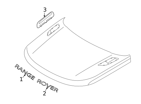 Exterior Trim - Hood for 2019 Land Rover Range Rover Velar #0