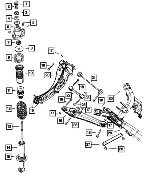 Rear Suspension and Cradle for 2014 Jeep Patriot #0