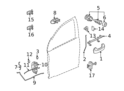 Front Door for 2005 Saturn Vue #0