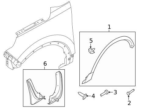 Exterior Trim - Fender for 2016 Ford Police Interceptor Utility #0