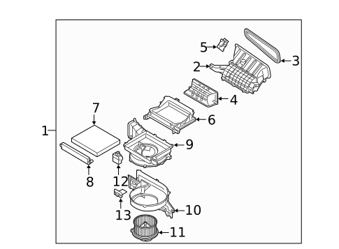 Blower Motor & Fan for 2023 Hyundai Palisade #0