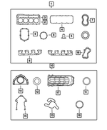 5135818AF - 5.7L Gas; Engine: Engine Gasket Kit for Mopar Image