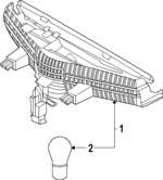 92700AA000 - : High Mount Lamp for Kia: K4 Image