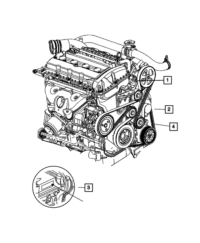 68253324AB - : Long Block Engine for Mopar Image