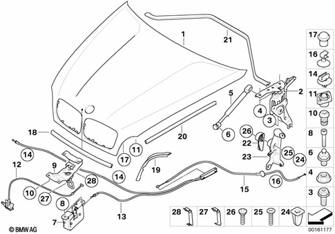 Hood for 2010 BMW Hybrid X6 #0
