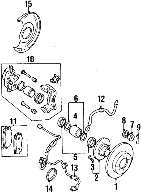 Front Brakes for 2001 INFINITI G20 #0