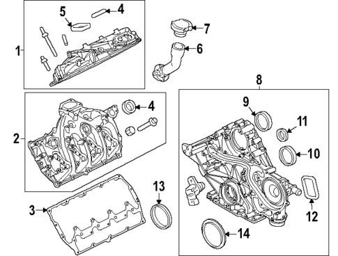 Valve & Timing Covers for 2023 Ford F-450 Super Duty #0
