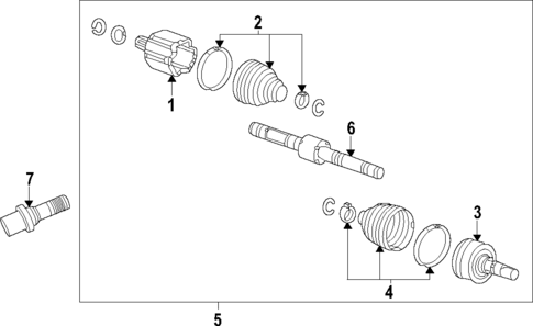 Axle Shafts & Joints for 2022 Chevrolet Bolt EUV #0