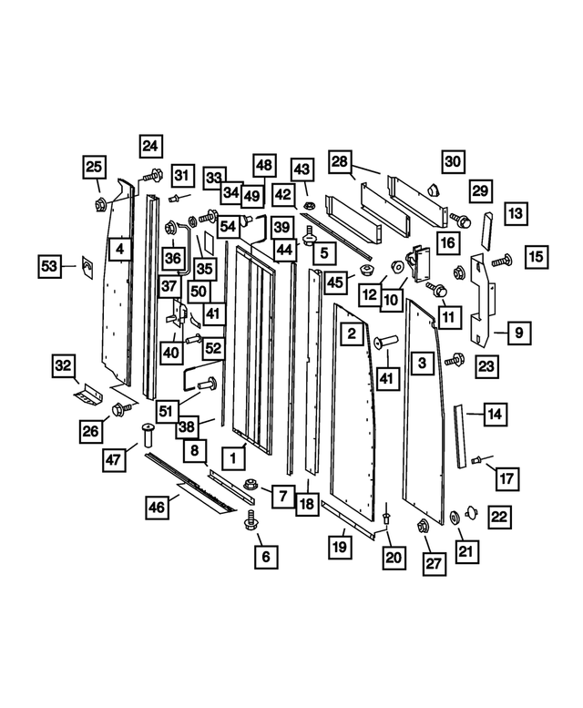 68015173AA - Interior Trim: Cargo Partition for Mopar Image