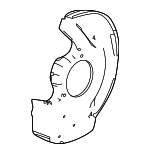 45256TGZA01 - : Splash Shield for Acura Image