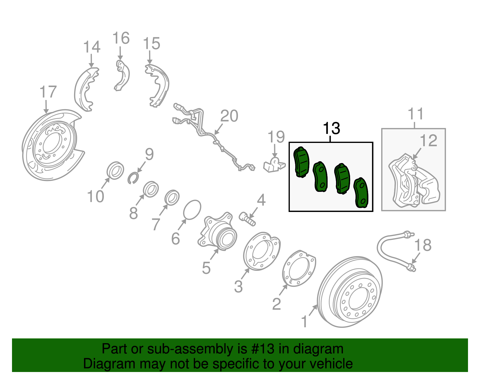 04466-60140 - Brake Pads - 2010-2020 Lexus GX460 | My L Parts