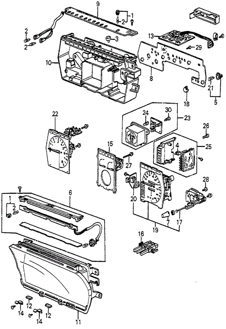 Speedometer Components (Nippon Seiki) for 1984 Honda Accord #0