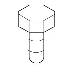 15500616A - Engine: Intake Pipe Bolt for Suzuki Image