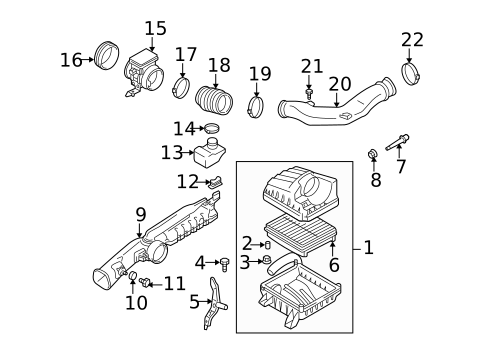 Air Intake for 2004 Suzuki XL-7 #0