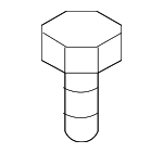 911606172 - Engine: Air Cleaner Assembly Bolt for Suzuki Image