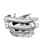 68360181AC - : 2019-2020 Mopar Headlamp Left for Mopar Image