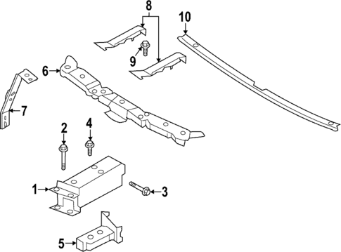 Bumper & Components - Front for 2022 INFINITI QX55 #1
