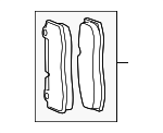 68399230AA - Brakes: Disc Brake Pad Set for Mopar Image