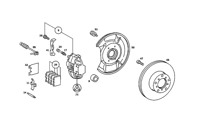 116420020564 - : Brake Disk for Mercedes-Benz: 350SL, 450SE, 450SEL, 450SL, 450SLC Image