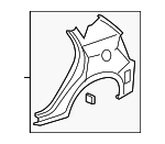 19184034 - Body: Quarter Panel for Pontiac: Vibe Image