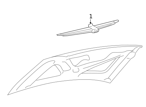 Exterior Trim - Trunk for 2004 Ford Thunderbird #0