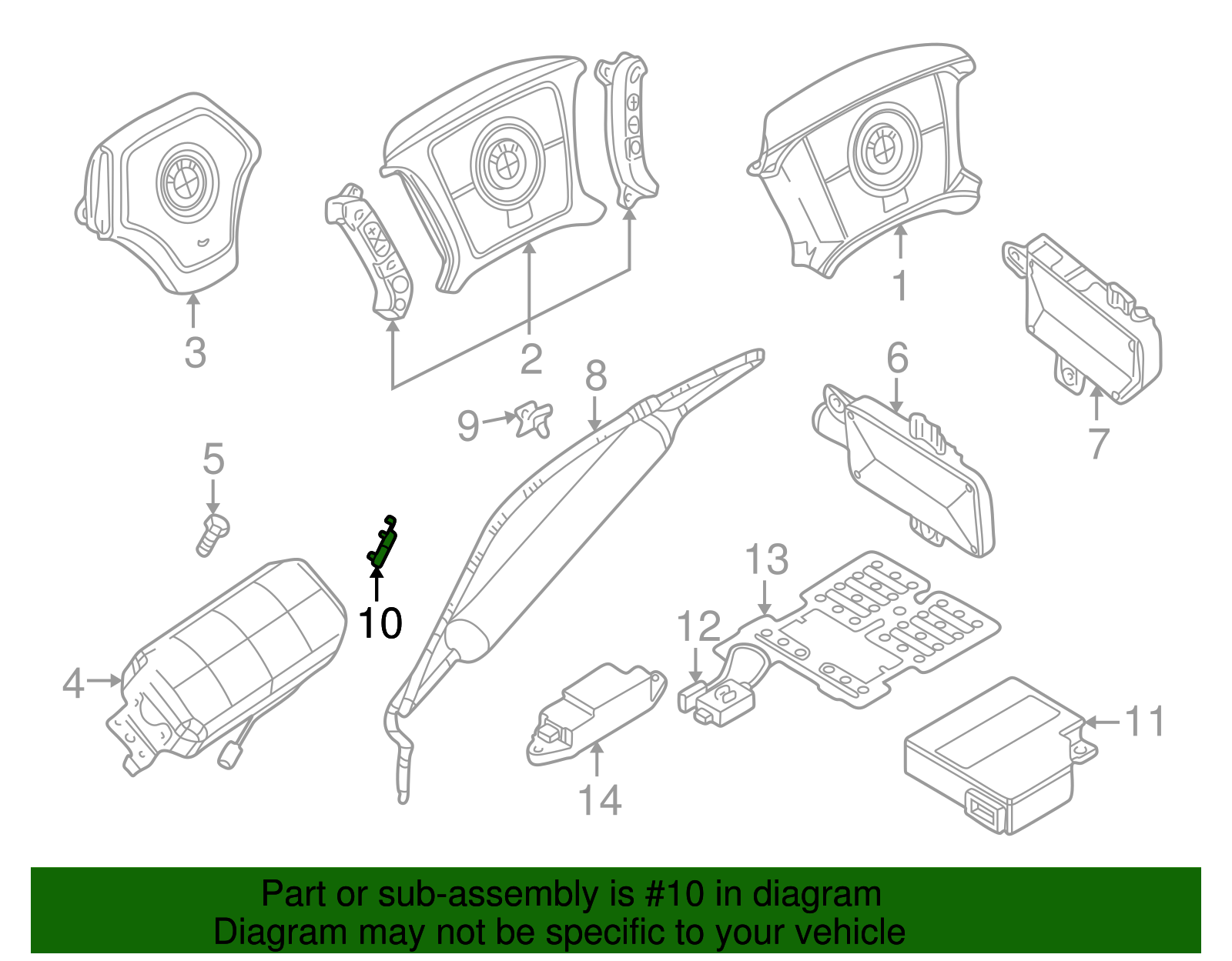Head Air Bag Holder - BMW (72-12-8-250-787)