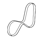 12606116 - Maintenance &amp; Lubrication: Serpentine Belt for Cadillac: CTS Image