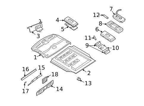 Interior Trim - Roof for 2017 GMC Savana 2500 #2