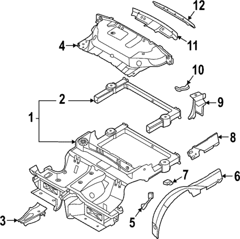 Rear Body & Floor for 2022 Porsche 911 #0