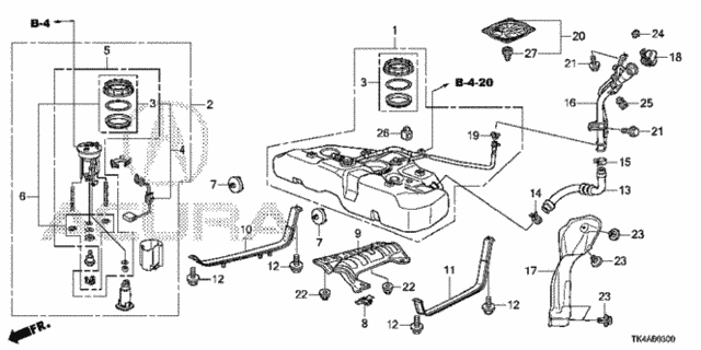 Fuel Tank (2WD) (KA/KC) for 2014 Acura TL #0