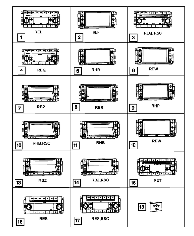 68252827AD - Electrical: Mw/fm/6 Dvd Radio for Mopar Image