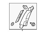 94012FL210ME - Body: Upper Center Pillar Trim for Subaru: Crosstrek Image